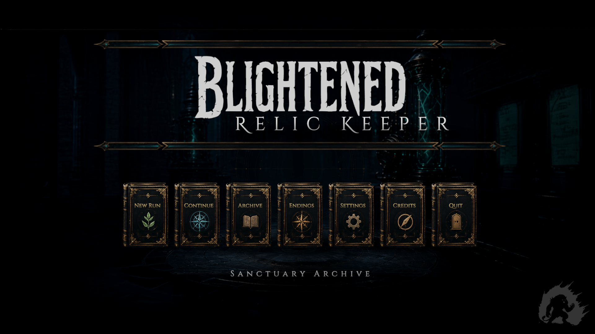 Blightened Relic Keeper title screen